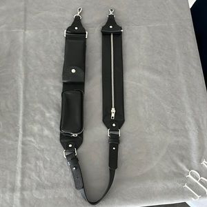 Bandolier Billie Strap for phone case.  Black leather with silver trim.  NWOT!!!
